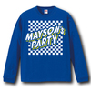 Checkered long sleeve-T-shirt(ブルー)