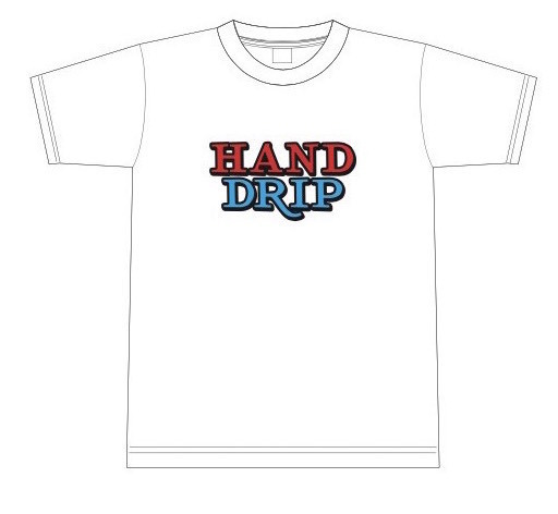 「HAND DRIP」Tシャツ2［ホワイト］