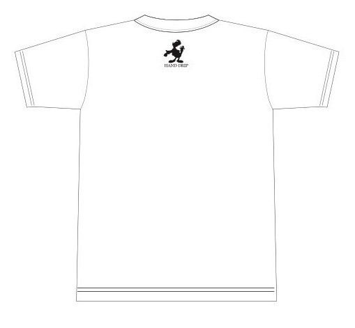 「HAND DRIP」Tシャツ2［ホワイト］